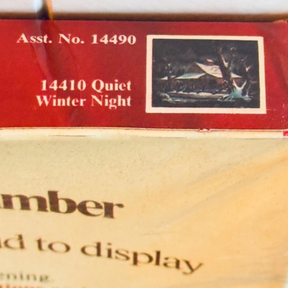 VTG 1976 Craft Master Velvet Treasures Paint by Number Quiet Winter Night 14410 - Picture 9 of 14